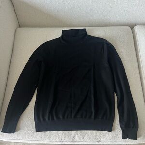 Sandro Classic Black Turtleneck Sweater
